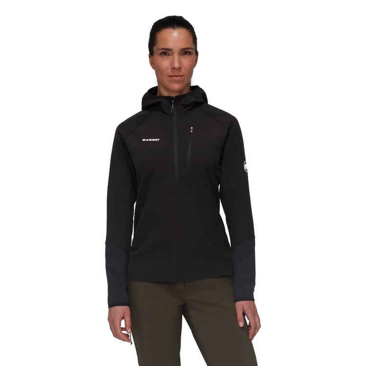 Mammut Mammut Madris Light Half ML Hooded Fleecepullover Damen - black - 0 | SportScheck