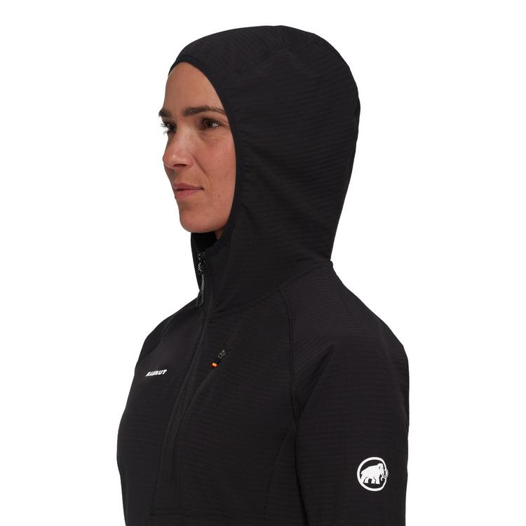 Mammut Mammut Madris Light Half ML Hooded Fleecepullover Damen - black - 1 | SportScheck
