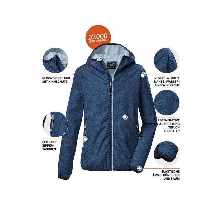 KILLTEC KILLTEC KOS 163 GRLS JCKT Softshelljacke Kinder - Blau3024 - 3 | SportScheck