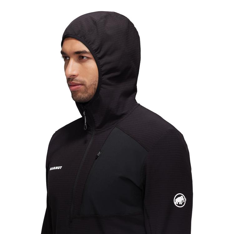 Mammut Mammut Madris Light Half ML Hooded Fleecepullover Herren - black - 1 | SportScheck