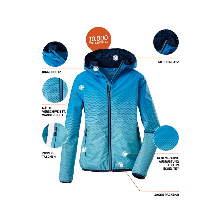 KILLTEC KILLTEC Lyse Funktionsjacke M&auml;dchen - T&uuml;rkis241 - 7 | SportScheck