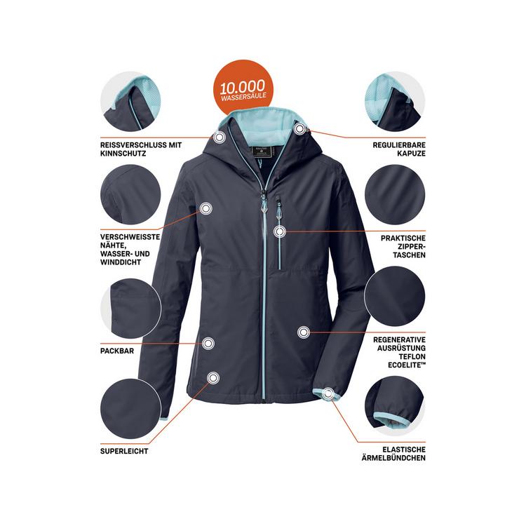 KILLTEC KILLTEC KOS 73 WMN JCKT Softshelljacke Damen - Blau3023 - 3 | SportScheck