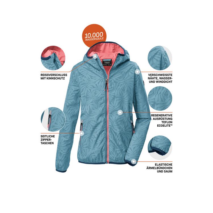 KILLTEC KILLTEC KOS 163 GRLS JCKT Softshelljacke Kinder - Blau3027 - 3 | SportScheck