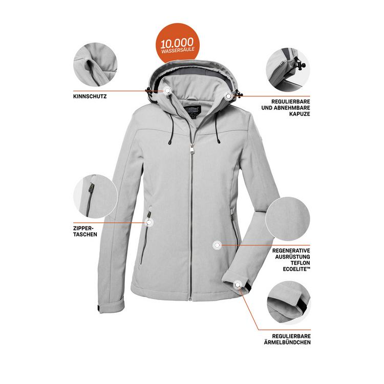 KILLTEC KILLTEC Softshelljacke Softshelljacke Damen - Grau069 - 8 | SportScheck