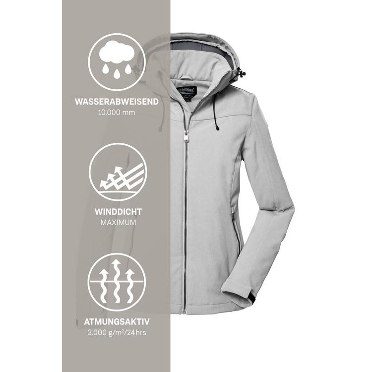 KILLTEC KILLTEC Softshelljacke Softshelljacke Damen - Grau069 - 9 | SportScheck