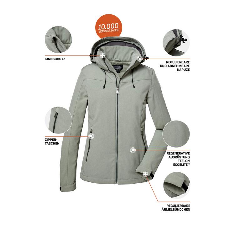 KILLTEC KILLTEC Softshelljacke Softshelljacke Damen - Hellgrau083 - 8 | SportScheck