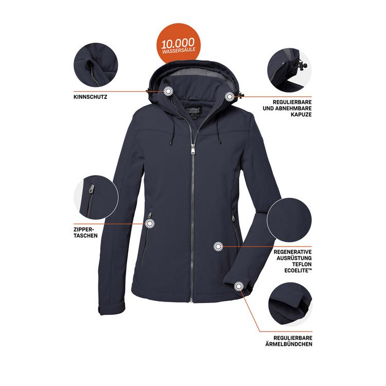 KILLTEC KILLTEC Softshelljacke Softshelljacke Damen - Marine324 - 8 | SportScheck