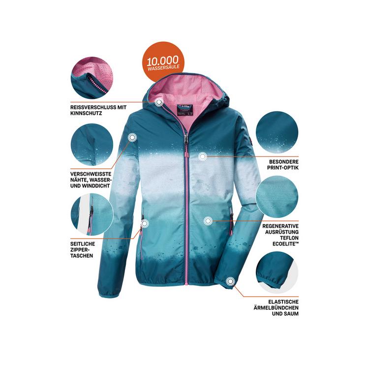 KILLTEC KILLTEC KOS 155 GRLS JCKT Softshelljacke Kinder - Blau3048 - 3 | SportScheck