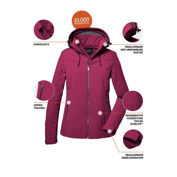 KILLTEC KILLTEC Softshelljacke Softshelljacke Damen - Beere385 - 8 | SportScheck