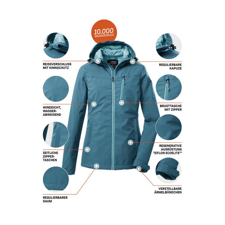 KILLTEC KILLTEC KOS 89 WMN SFTSHLL JCKT Softshelljacke Damen - Blau3058 - 3 | SportScheck