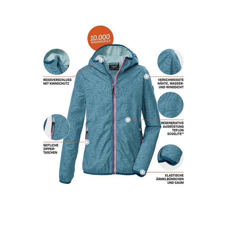 KILLTEC KILLTEC KOS 163 GRLS JCKT Softshelljacke Kinder - Blau3058 - 3 | SportScheck