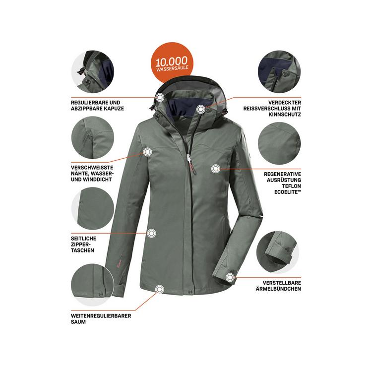 KILLTEC KILLTEC KOS 133 Softshelljacke Damen - Gr&uuml;n2044 - 3 | SportScheck