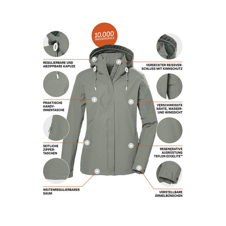 KILLTEC KILLTEC KOS 61 Softshelljacke Damen - Oliv1012 - 3 | SportScheck