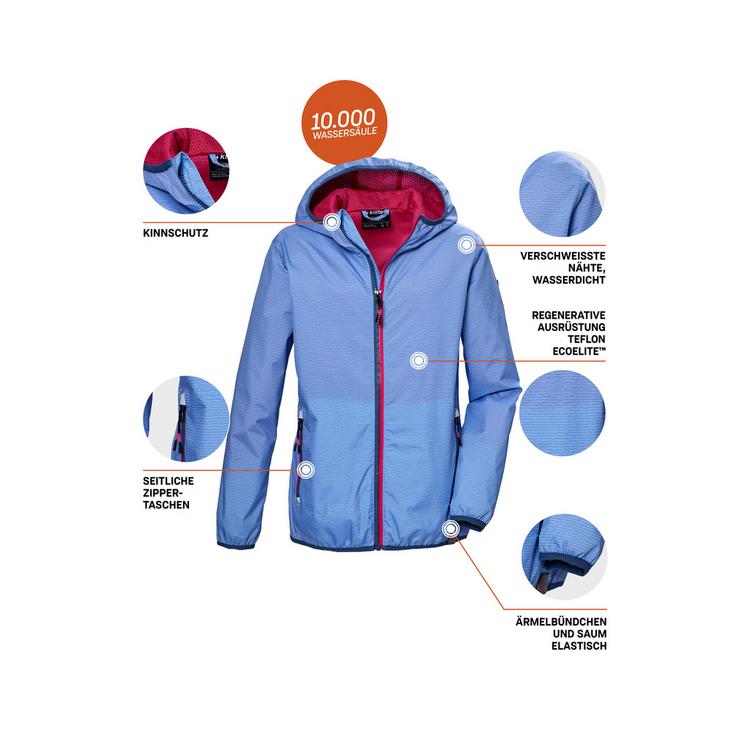 KILLTEC KILLTEC KOS 138 Softshelljacke M&auml;dchen - Blau304 - 3 | SportScheck