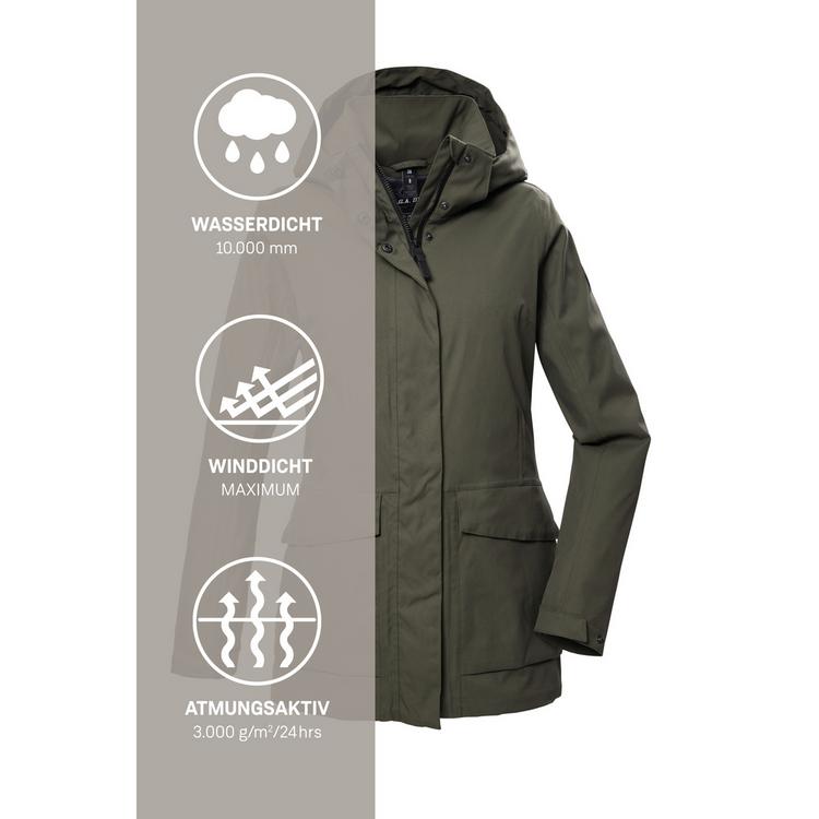 G.I.G.A. DX by killtec G.I.G.A. DX by killtec GS 54 Softshelljacke Damen - Oliv101 - 12 | SportScheck