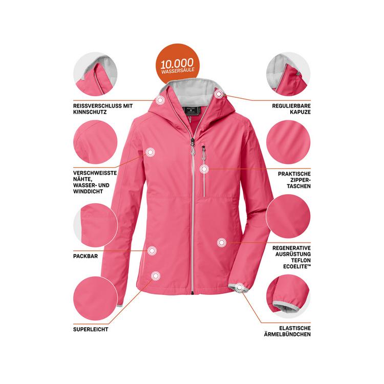 KILLTEC KILLTEC KOS 73 WMN JCKT Softshelljacke Damen - Pink4720 - 3 | SportScheck