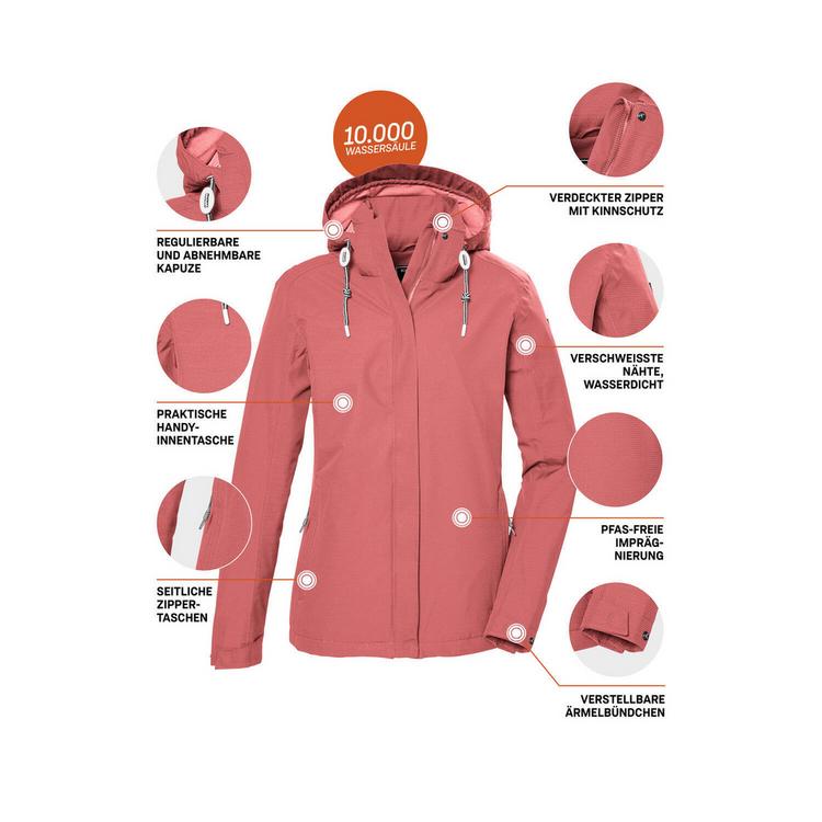 KILLTEC KILLTEC KOS 61 Softshelljacke Damen - Rot4541 - 3 | SportScheck