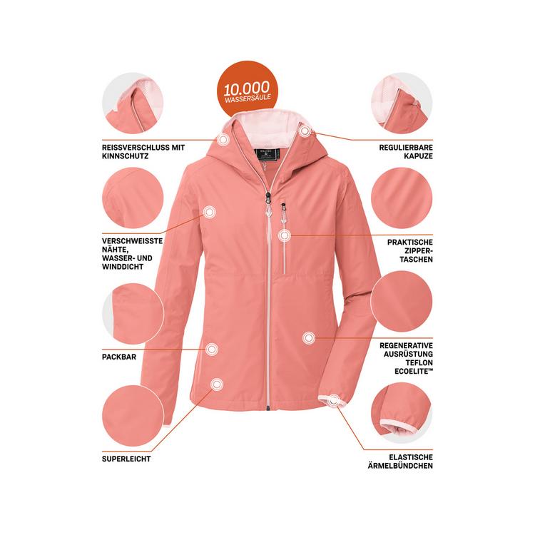 KILLTEC KILLTEC KOS 73 WMN JCKT Softshelljacke Damen - Orange501 - 4 | SportScheck