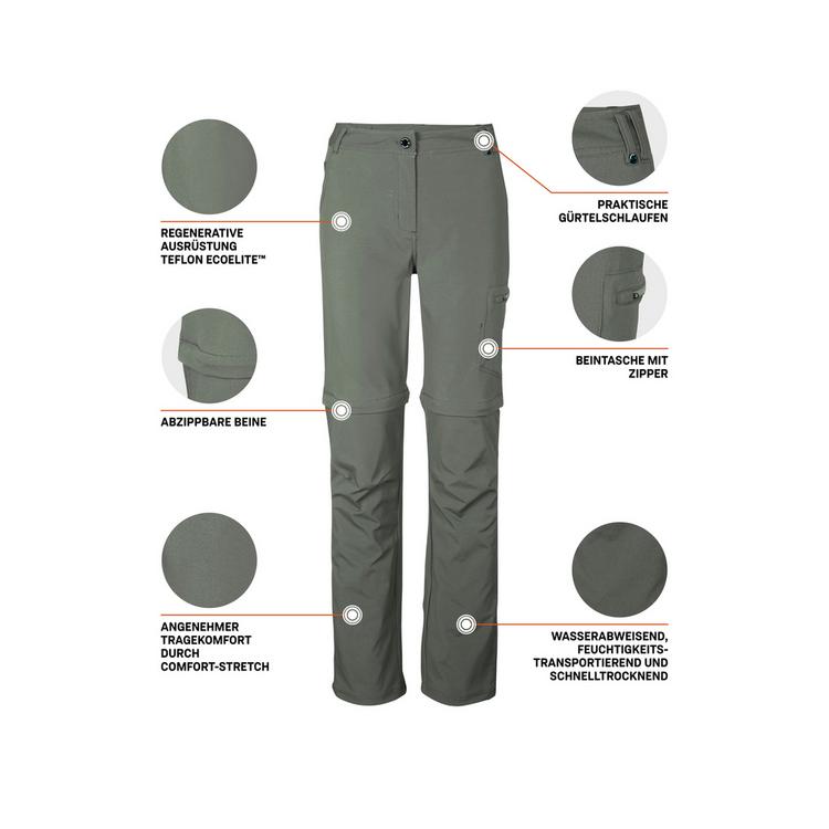 KILLTEC KILLTEC KOS 5 Trekkinghose Damen - Gr&uuml;n2044 - 3 | SportScheck