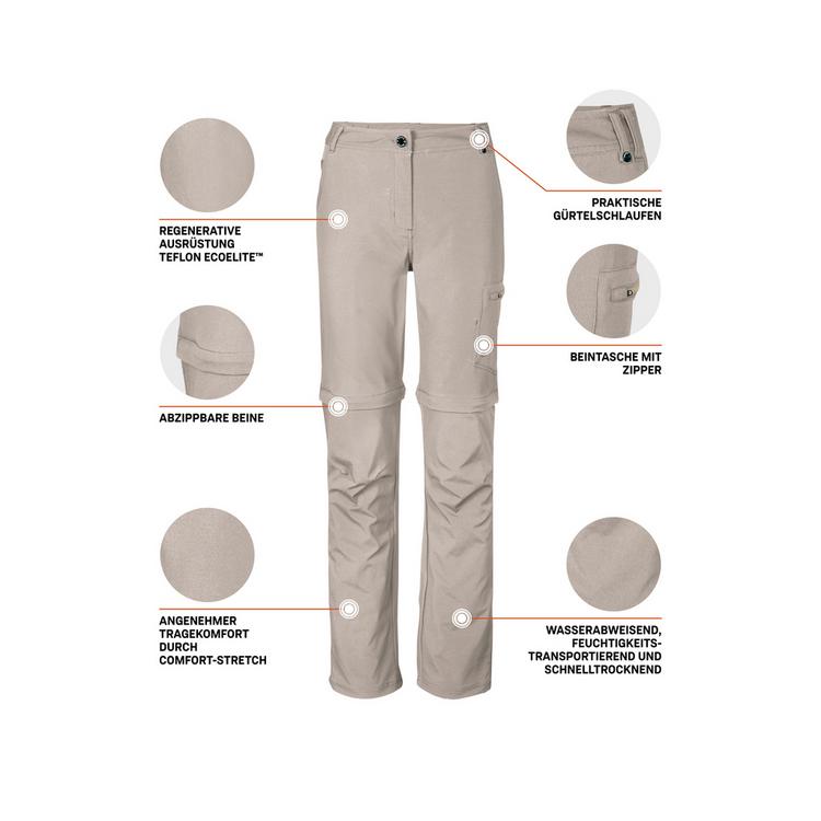 KILLTEC KILLTEC KOS 5 Trekkinghose Damen - Zement8410 - 3 | SportScheck