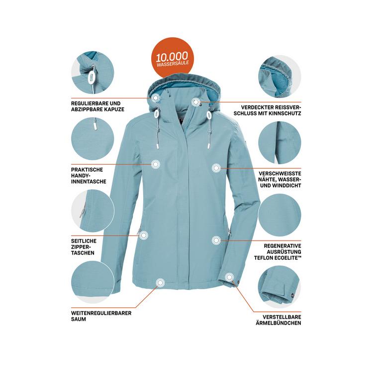 KILLTEC KILLTEC KOS 61 Softshelljacke Damen - Blau3069 - 3 | SportScheck