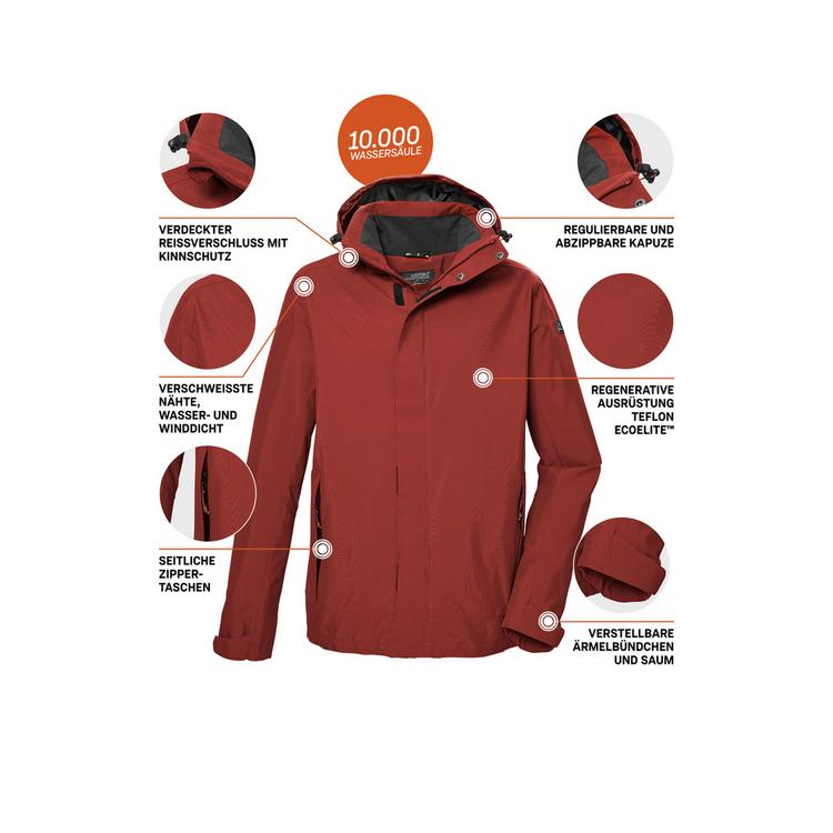 KILLTEC KILLTEC KOS 87 Funktionsjacke Herren - Rot454 - 3 | SportScheck