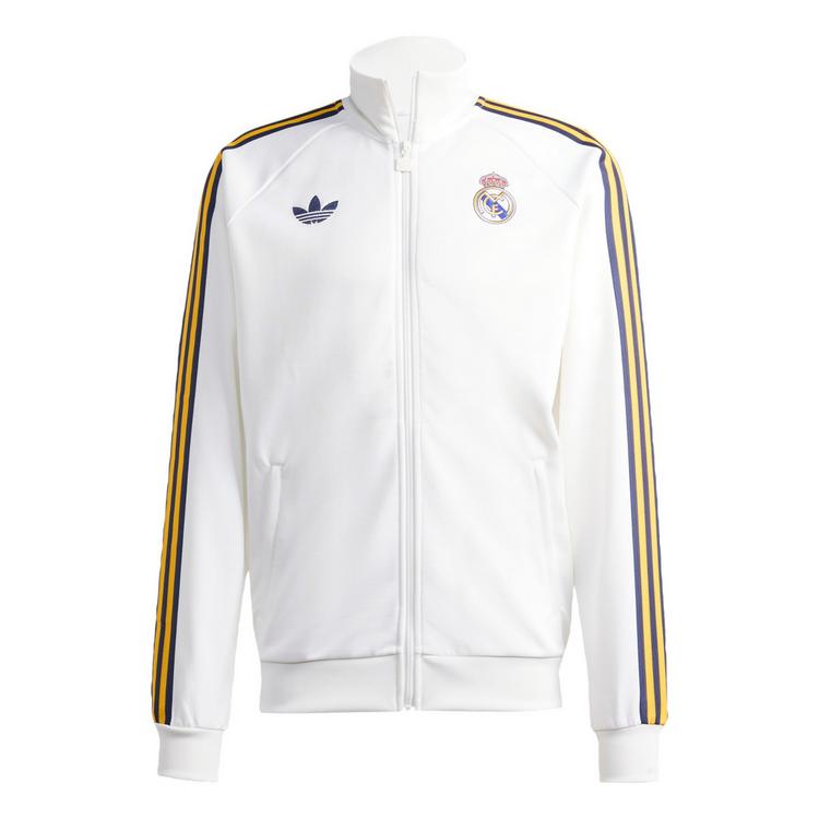 adidas adidas Real Madrid Originals Half Zip Oberteil Funktionssweatshirt Herren - White - 0 | SportScheck