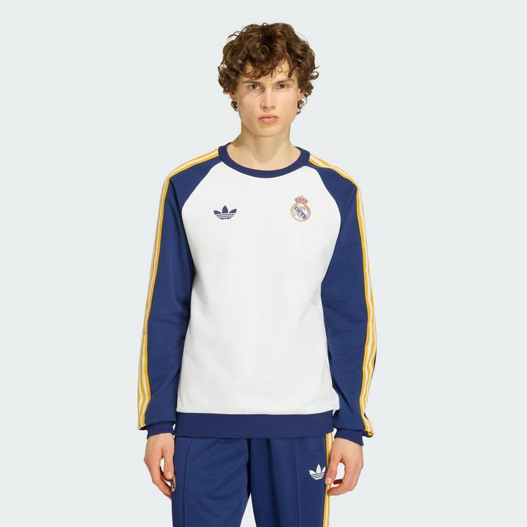 adidas adidas Real Madrid Originals Sweatshirt Sweatshirt Herren - White / Dark Blue - 0 | SportScheck