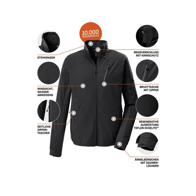 KILLTEC KILLTEC KOS 25 MN JCKT Funktionsjacke Herren - Schwarz0110 - 3 | SportScheck