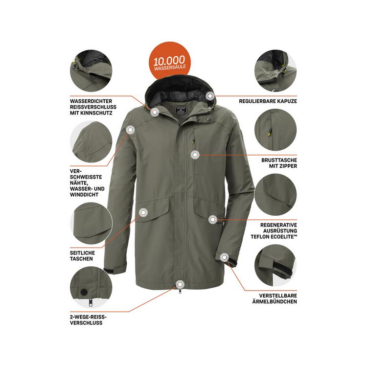 KILLTEC KILLTEC KOS 58 MN JCKT Funktionsjacke Herren - Oliv - 3 | SportScheck