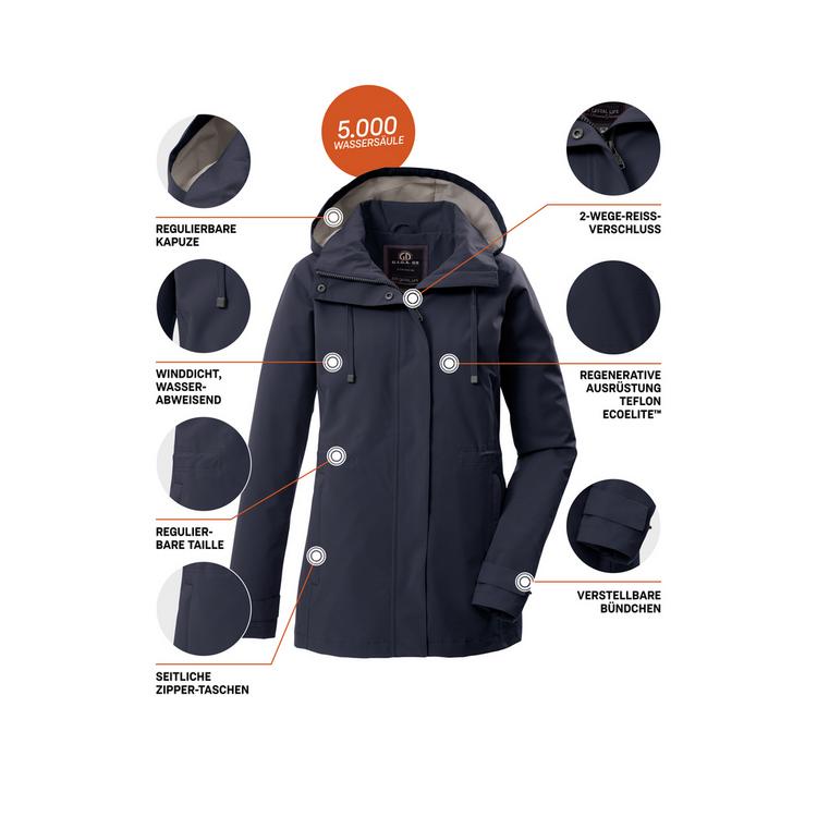 G.I.G.A. DX by killtec G.I.G.A. DX by killtec GS 106 WMN JCKT Softshelljacke Damen - Blau3044 - 3 | SportScheck