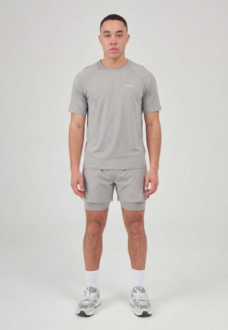 Snocks Snocks Trainingsshirt Herren Funktionsshirt Herren - Silber Grau - 0 | SportScheck