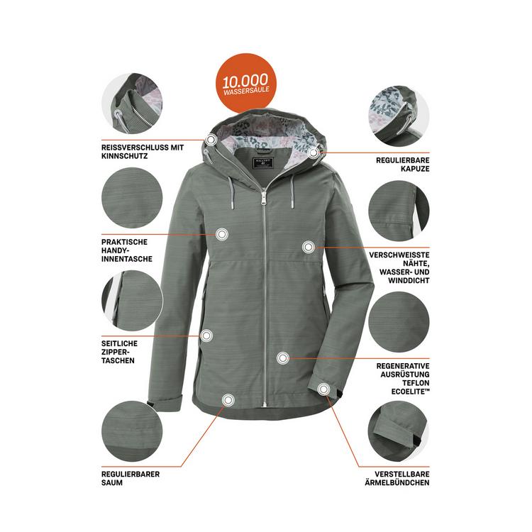 KILLTEC KILLTEC KOS 62 WMN JCKT Softshelljacke Damen - Gr&uuml;n2044 - 3 | SportScheck
