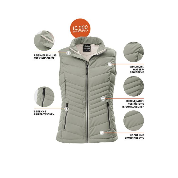 G.I.G.A. DX by killtec G.I.G.A. DX by killtec GS 109 WMN QLTD VST Outdoorweste Damen - Gr&uuml;n2023 - 3 | SportScheck