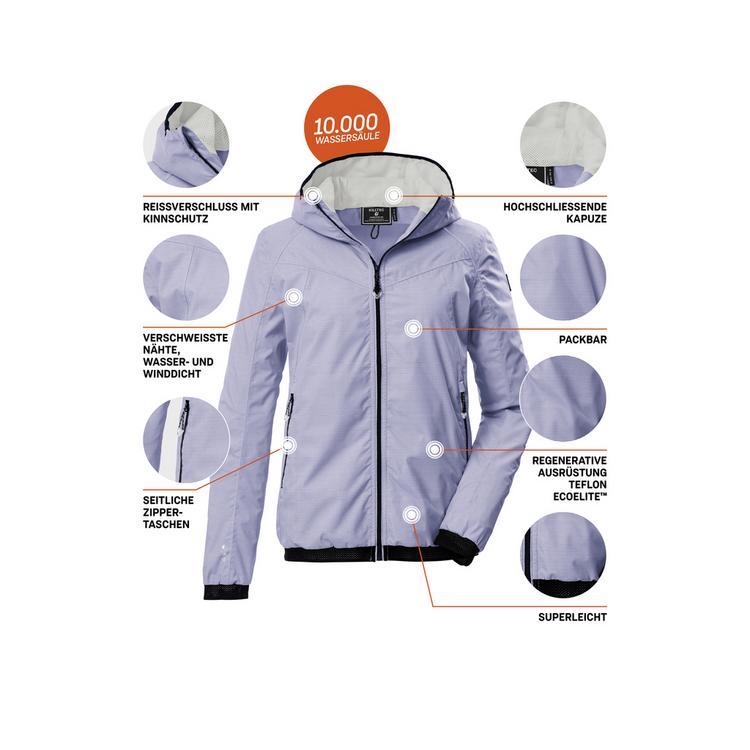 KILLTEC KILLTEC KOS 22 WMN JCKT Softshelljacke Damen - Pflaume441 - 4 | SportScheck