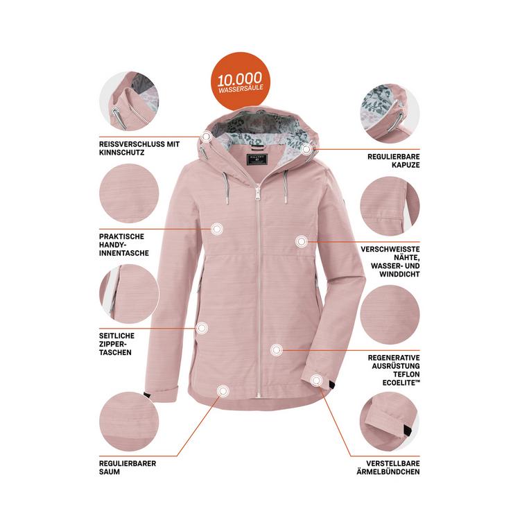 KILLTEC KILLTEC KOS 62 WMN JCKT Softshelljacke Damen - Rose4037 - 3 | SportScheck