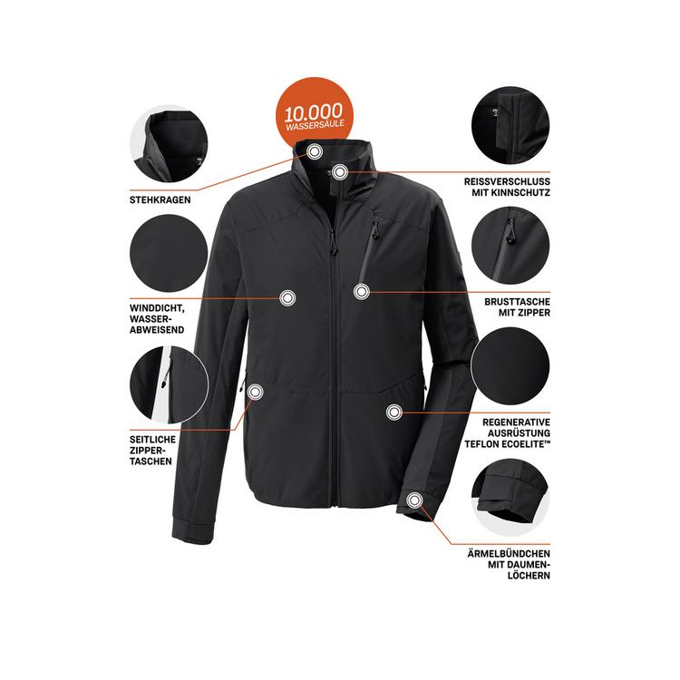 KILLTEC KILLTEC KOS 25 MN JCKT Funktionsjacke Herren - Schwarz0110 - 3 | SportScheck