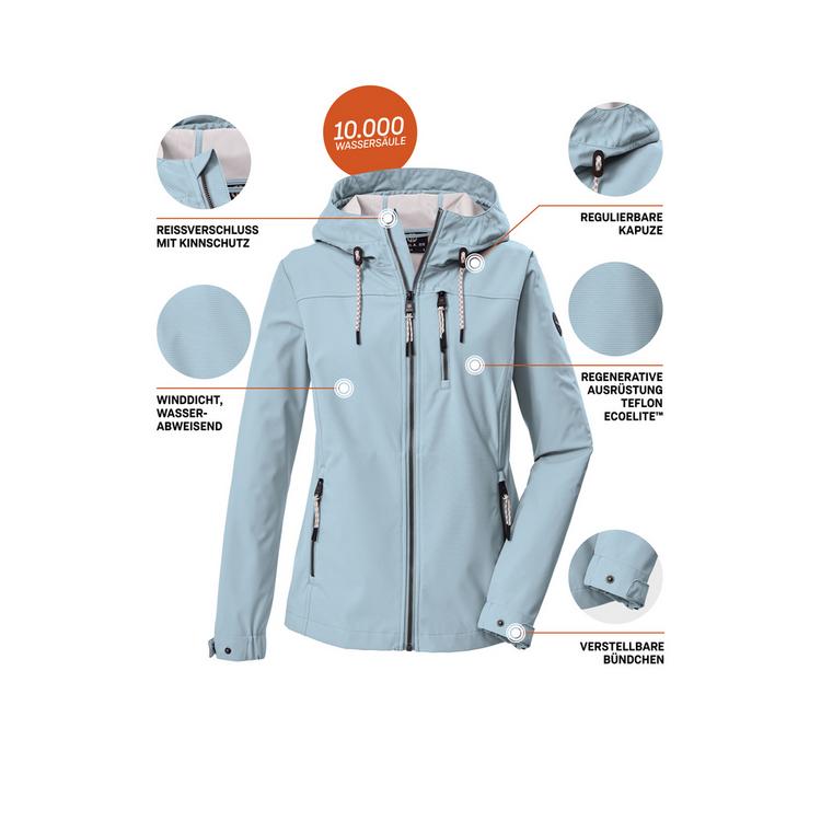 G.I.G.A. DX by killtec G.I.G.A. DX by killtec GS 111 WMN SFTSHLL JCKT Softshelljacke Damen - Blau3016 - 3 | SportScheck