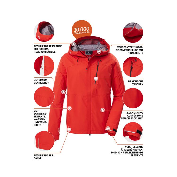 KILLTEC KILLTEC KOS 27 MN JCKT Funktionsjacke Herren - Rot459 - 3 | SportScheck