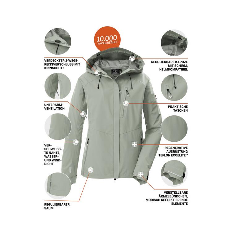 KILLTEC KILLTEC KOS 67 WMN JCKT Softshelljacke Damen - Gr&uuml;n2046 - 3 | SportScheck
