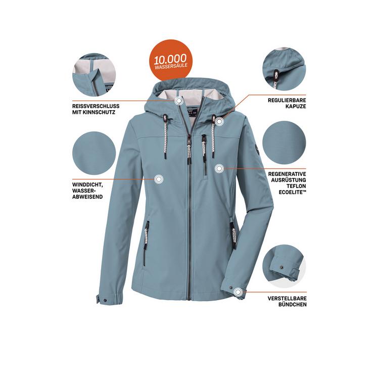 G.I.G.A. DX by killtec G.I.G.A. DX by killtec GS 111 WMN SFTSHLL JCKT Softshelljacke Damen - Blau306 - 3 | SportScheck