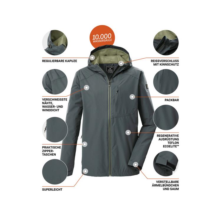KILLTEC KILLTEC KOS 56 MN JCKT Funktionsjacke Herren - Gr&uuml;n208 - 4 | SportScheck