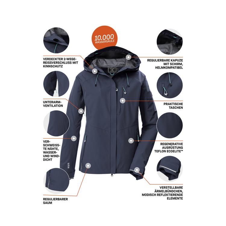 KILLTEC KILLTEC KOS 67 WMN JCKT Softshelljacke Damen - Blau3023 - 3 | SportScheck
