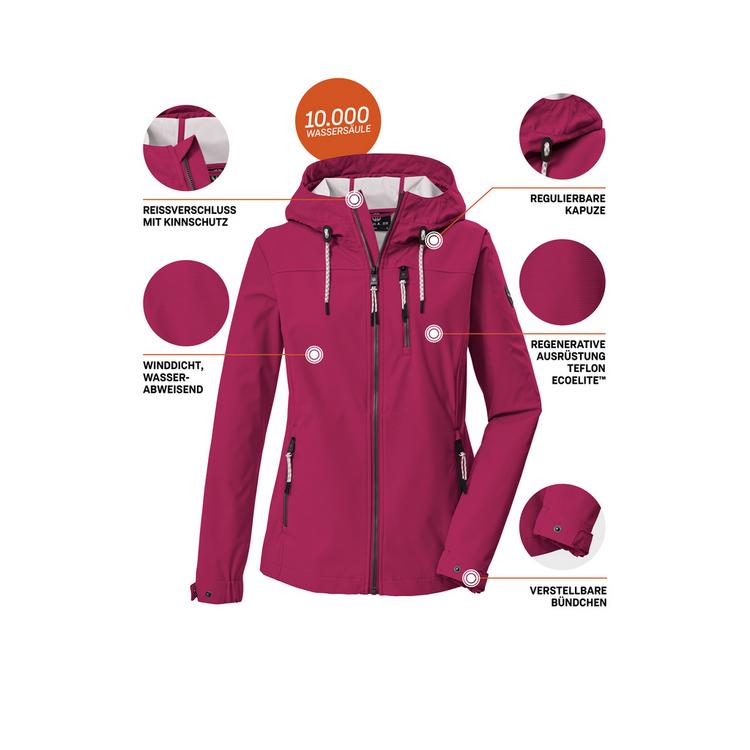 G.I.G.A. DX by killtec G.I.G.A. DX by killtec GS 111 WMN SFTSHLL JCKT Softshelljacke Damen - Rose4034 - 3 | SportScheck
