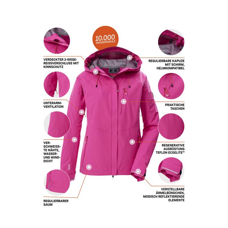 KILLTEC KILLTEC KOS 67 WMN JCKT Softshelljacke Damen - Pink4722 - 3 | SportScheck