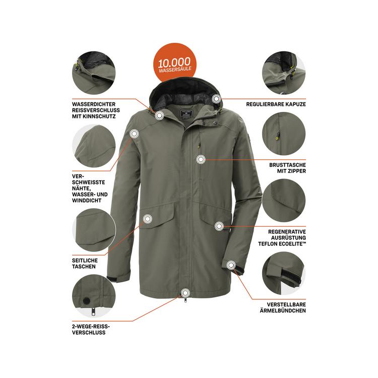 KILLTEC KILLTEC KOS 58 MN JCKT Funktionsjacke Herren - Oliv - 3 | SportScheck