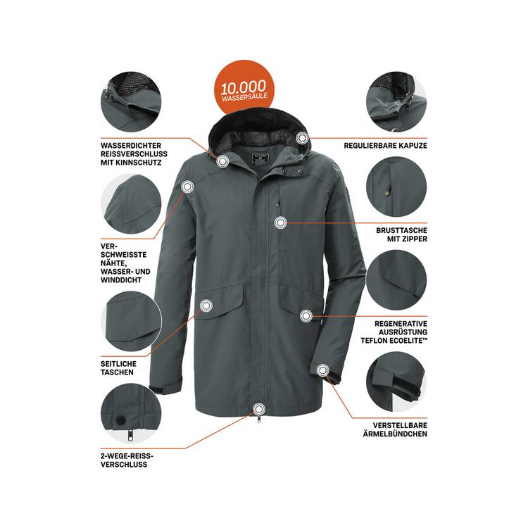 KILLTEC KILLTEC KOS 58 MN JCKT Funktionsjacke Herren - Gr&uuml;n208 - 3 | SportScheck