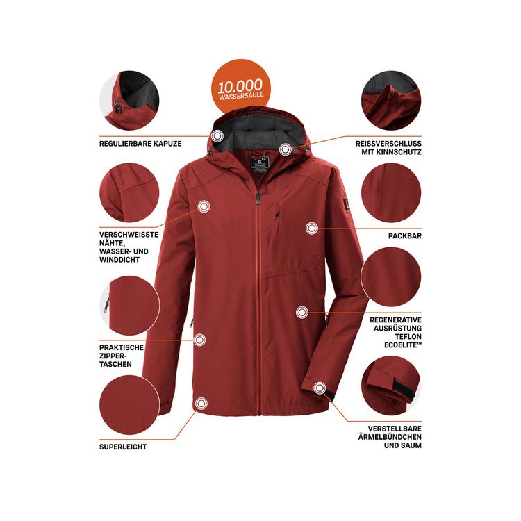 KILLTEC KILLTEC KOS 56 MN JCKT Funktionsjacke Herren - Rot454 - 3 | SportScheck