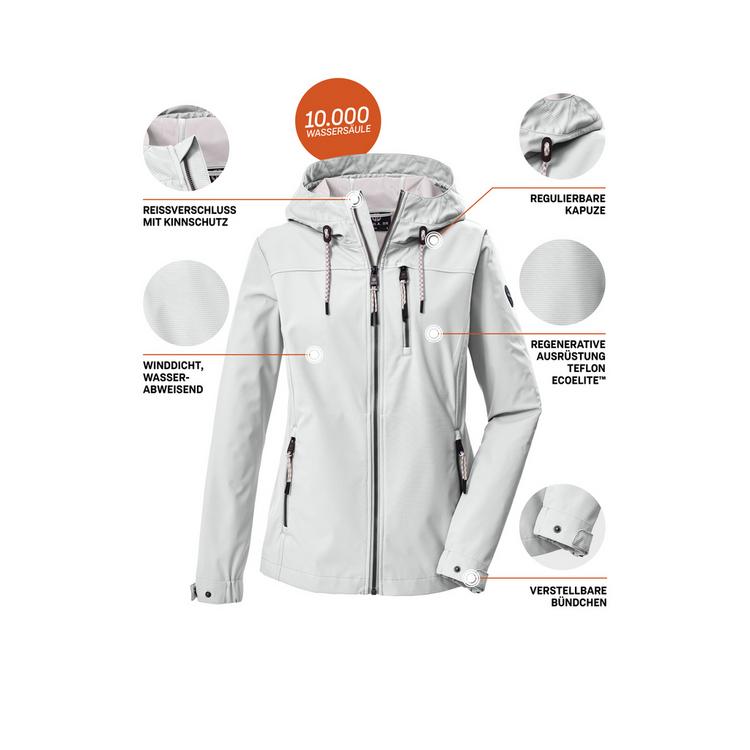 G.I.G.A. DX by killtec G.I.G.A. DX by killtec GS 111 WMN SFTSHLL JCKT Softshelljacke Damen - Wei&szlig;951 - 3 | SportScheck