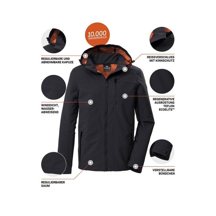 G.I.G.A. DX by killtec G.I.G.A. DX by killtec GS 108 MN SFTSHLL JCKT Funktionsjacke Herren - Schwarz0110 - 3 | SportScheck